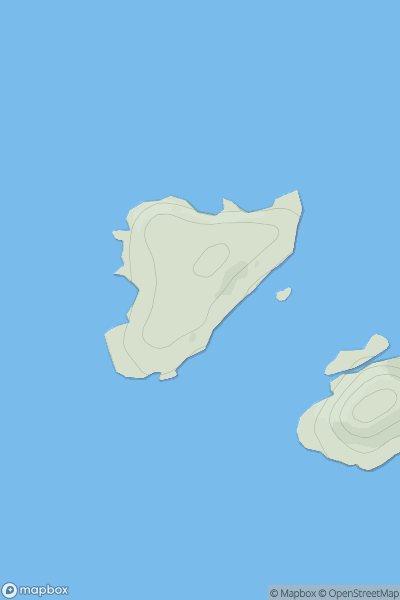 Thumbnail image for Meall Mor [Scourie to Lairg] showing contour plot for surrounding peak